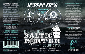Hoppin' Frog Old-school Baltic Porter June 2016