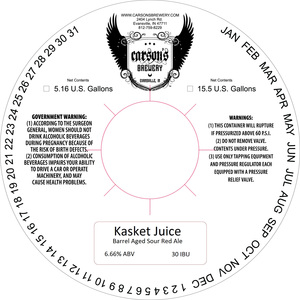 Carson's Brewery Kasket Juice