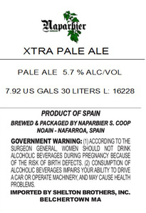 Naparbier Extra Pale Ale June 2016