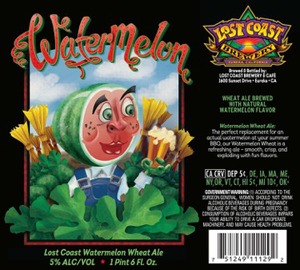 Lost Coast Brewery Lost Coast Watermelon Wheat Ale