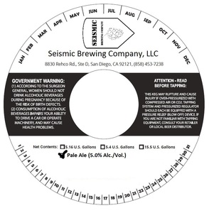 Seismic Brewing Company, LLC Pale Ale