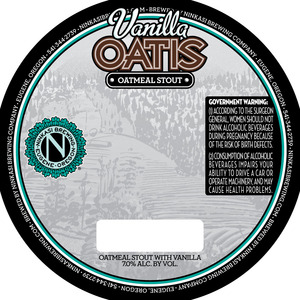Ninkasi Brewing Company Vanilla Oatis Oatmeal Stout June 2016