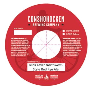 Blink Lever Northwest-style Red Rye Ale June 2016