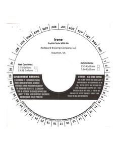 Irene English Style Mild Ale June 2016