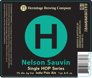 Hermitage Brewing Company Nelson Sauvin June 2016