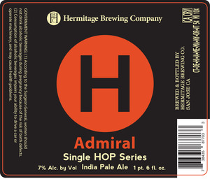 Hermitage Brewing Company Admiral June 2016