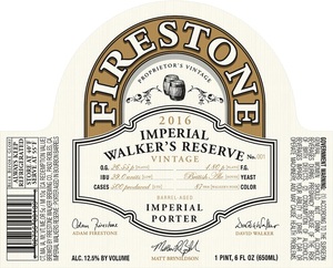 Firestone Walker Brewing Company Imperial Walker's Reserve