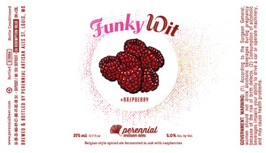 Perennial Artisan Ales Funky Wit +raspberry June 2016