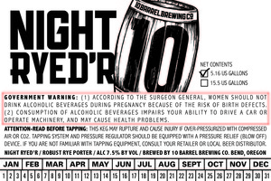 10 Barrel Brewing Co Night Ryed'r June 2016