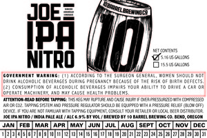 10 Barrel Brewing Co. Joe Nitro IPA June 2016