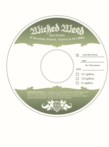 Wicked Weed Brewing Uncle Rick's Pilsner June 2016
