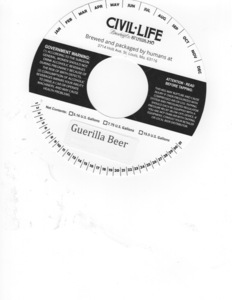 The Civil Life Brewing Co LLC Guerilla Beer June 2016
