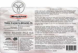 Three Magnets Brewing Co. Press Release Pale Ale