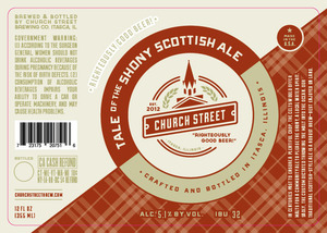 Church Street Tale Of The Shony Scottish Ale June 2016