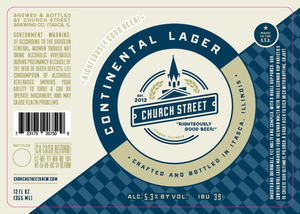 Church Street Continental Lager June 2016