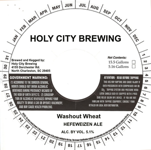 Holy City Brewing Washout Wheat June 2016