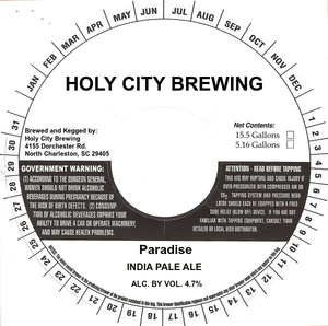 Holy City Brewing Paradise June 2016