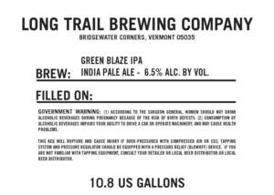 Long Trail Brewing Company Green Blaze IPA June 2016