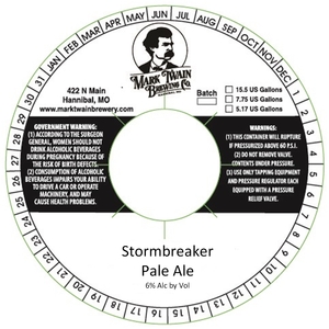 Mark Twain Brewing Company Stormbreaker Pale Ale June 2016