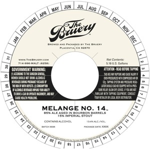 The Bruery Melange No. 14 June 2016