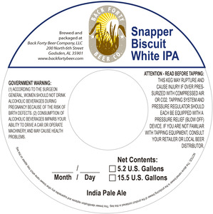 Back Forty Beer Company Snapper Biscuit June 2016