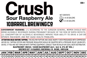 10 Barrel Brewing Co. Raspberry Crush June 2016