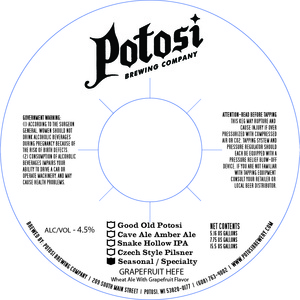 Potosi Grapefruit Hefe June 2016