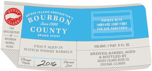 Goose Island Proprietor's Bourbon County Brand Stout June 2016