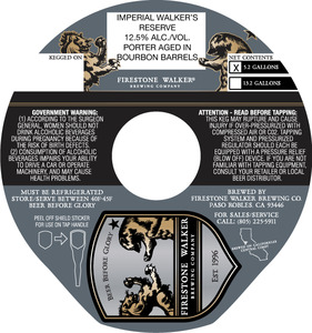 Firestone Walker Brewing Company Imperial Walker's Reserve June 2016