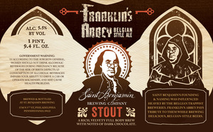 Franklin's Abbey Stout July 2016