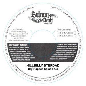 Solemn Oath Brewery Hillbilly Stepdad