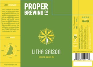 Proper Brewing Co. Litha Imperial Saison Ale