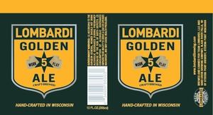Lombardi Golden Ale June 2016