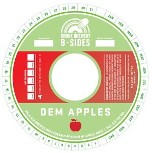 The Bronx Brewery Dem Apples July 2016