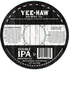 Yee-haw Double Ipa June 2016