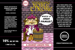 Eternity Brewing Bourbon Barrel Noble Throne