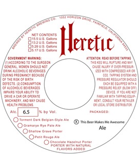 Heretic Brewing Company This Beer Makes Me Awesome June 2016