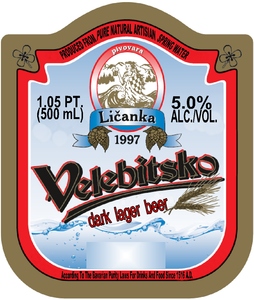 Velebitsko Dark Lager Beer