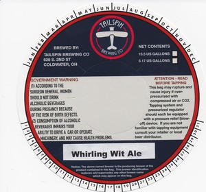 Tailspin Brewing Co Whirling Wit Ale