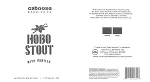 Caboose Brewing Company Hobo Stout With Vanilla