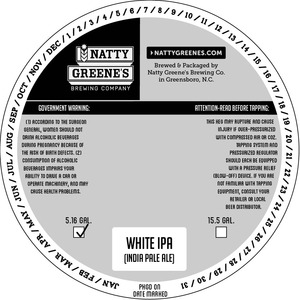 Natty Greene's Brewing Co. White IPA June 2016