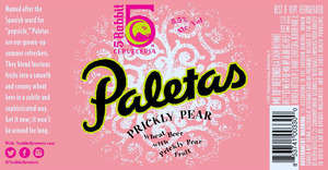 5 Rabbit Paletas Prickly Pear