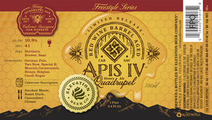 Elevation Beer Co Red Wine Barrel Aged Apis Iv
