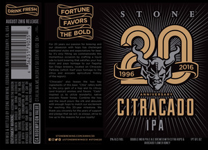 Stone 20th Anniversary Citracado Ipa 