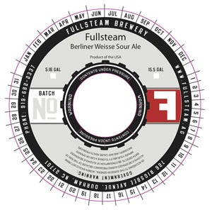 Fullsteam Brewery Berliner Weisse