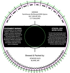 Grange Ale Brewed With Spices