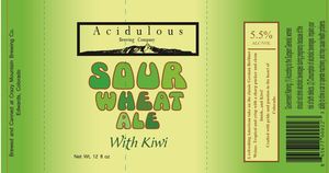 Acidulous Sour Wheat Ale With Kiwi June 2016