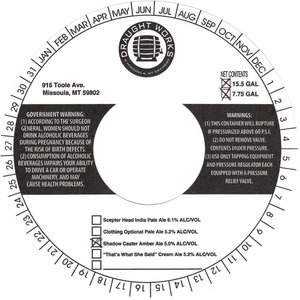 Shadow Caster Amber Ale June 2016