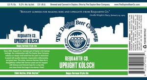 The Dayton Beer Company Requarth Upright Kolsch June 2016