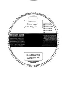 Burial Beer Co. LLC Shadowclock Pilsner Lager